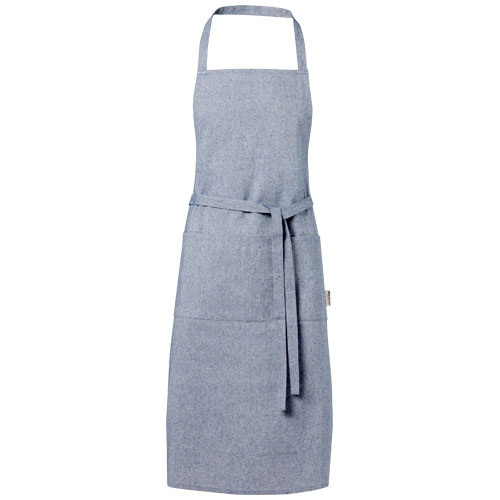 Tablier coton recyclé 200 gr personnalisé Pheebs Bleu bruyère